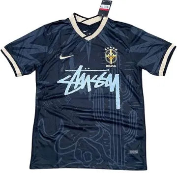 Brazil X Stussy Black And Gold Top